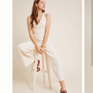 Anthropologie Demi Textured Jumpsuit